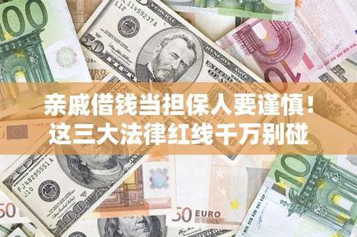 济南亲戚借钱当担保人要谨慎！这三大法律红线千万别碰