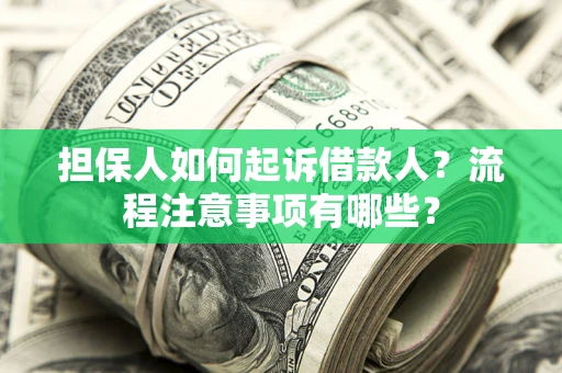 济南担保人如何起诉借款人？流程注意事项有哪些？